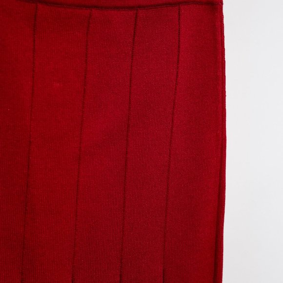 Cushnie Et Ochs FW16 Ruby Red Pencil Skirt With Slits - Picture 5 of 8